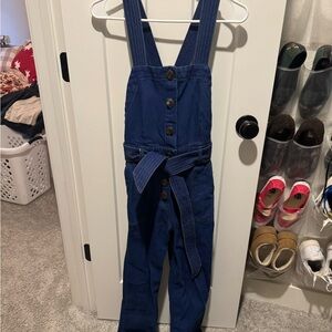 Sezane Blue Denim Overalls
